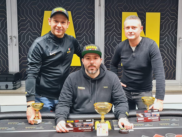 German Poker Days bei Team Bananajoe's - Die drei Gewinner